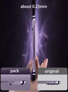 Hadaasi Electroplated Magnetic Brushed Space Case With Built-In Lens Protector, Ultra-Thin Phone Case Compatible With Apple 17 Pro/17 Pro Max/17 Air/17/16 Pro/16 Pro Max/16 Plus/16/15 Pro/15 Pro Max/15 Plus/15/14 Pro/14 Pro Max/14 Plus/14/13 Pro/13 Pro Max/13/12 Pro/12 Pro Max/12/11 Pro Max/11/11 Pro, Dark Purple Waterproof Shockproof Anti-Fall Scratch Resistant