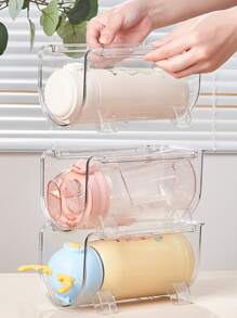 1 Thú Cưng Để Bàn Giá Đựng Đồ, Tối Giản Rõ Ràng Xếp Chồng Bình Giá Đựng Đồ Cho Nhà Bếp - Trong sáng - Xem 3