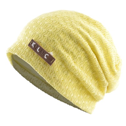 Letter Patch Decor Slouchy Beanie