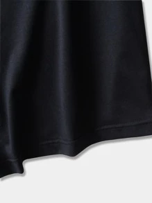 ROMWE MEN Grunge Punk Tops Nam Con số Slogan Đường phố - màu đen - Xem 4