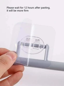 1pc Punch-free Plastic Kitchen Tissue Storage Rack, Minimalist White Tissue Storage Rack For Kitchen - White - View 3