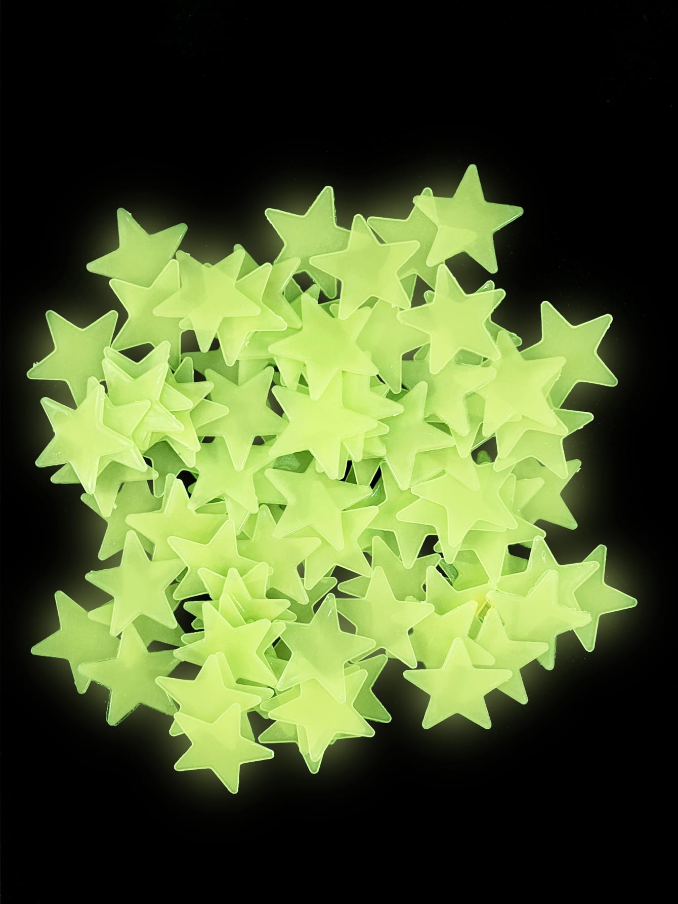 Glow star wall stickers