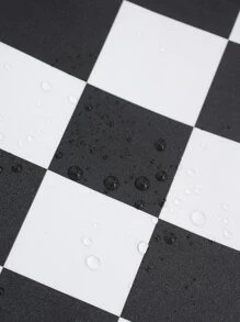 Giấy Dán Tường PVC, Cuộn Keo Dán Tường Họa Tiết Ca Rô Hiện Đại Cho Gia Đình - Đen và trắng - Xem 7