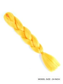 Long Synthetic Hair Extension - Yellow - View 2