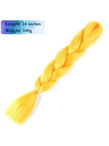 Long Synthetic Hair Extension - Yellow - View 5