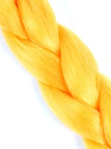 Long Synthetic Hair Extension - Yellow - View 6