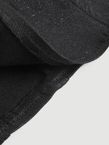 SHEIN ICON Plus Size Summer Solid Color Zipper Back Slim Fit Tube Top - Black - View 4