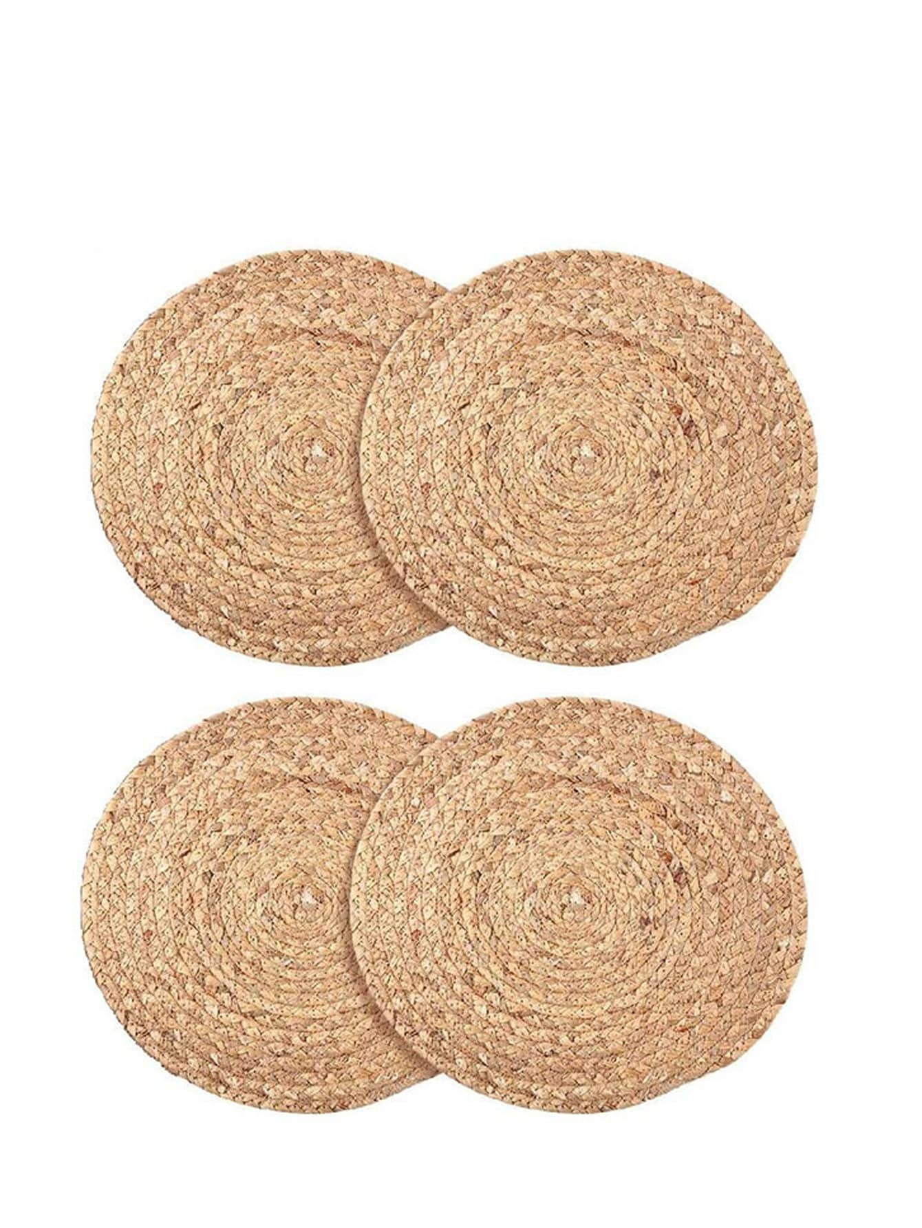 1 tấm lót vải dệt, tấm lót bàn bằng vải cổ điển cho nhà bếp - Màu Khaki - Xem 1