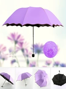 1 szt. Wielofunkcyjny parasol, nowoczesny dwukolorowy przenośny parasol na co dzień, wybór na wiosnę i lato, prezenty dla druhen, wystrój pokoju, wystrój sypialni, wystrój sypialni, plaża, podróże, dla mężczyzn, dla kobiet, wakacje - Fioletowy - Zobacz 12