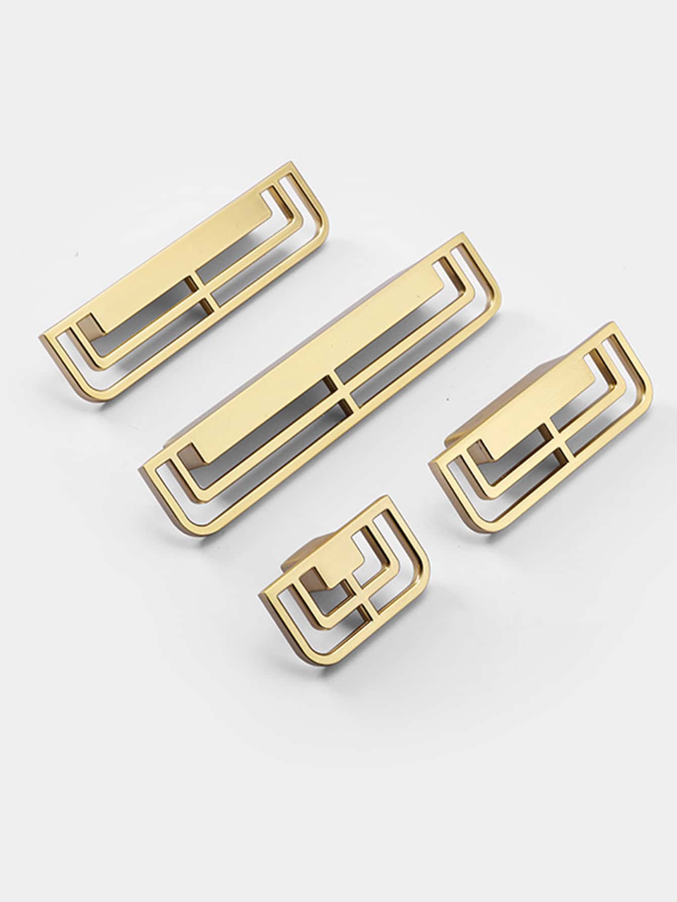 Núm Ngăn Kéo Hợp Kim Kẽm, Tay Cầm Ngăn Kéo Vàng Cổ Điển Cho Gia Đình - Vàng - Xem 1