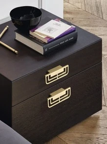 Núm Ngăn Kéo Hợp Kim Kẽm, Tay Cầm Ngăn Kéo Vàng Cổ Điển Cho Gia Đình - Vàng - Xem 4