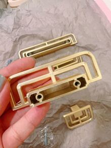 Núm Ngăn Kéo Hợp Kim Kẽm, Tay Cầm Ngăn Kéo Vàng Cổ Điển Cho Gia Đình - Vàng - Xem 7