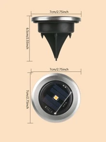 1 件迷你埋地 LED 灯，黄色，户外花园照明，适用于小路、庭院、露台 - 黃色 - 查看 5