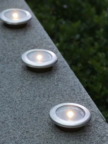 1 件迷你埋地 LED 灯，黄色，户外花园照明，适用于小路、庭院、露台 - 黃色 - 查看 8