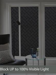 1入組黑框玻璃貼紙,適用於房間窗戶或玻璃門裝飾 - 黑色 - 查看 5