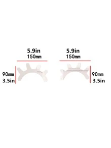 1 set autocolant de perete cu oglindă PMMA, design de desene animate, autocolant argintiu pentru decorarea camerei, decor de perete, oglindă de perete, oglindă pentru cameră, decor de baie, decor de living - Argint - Vizualizare 7