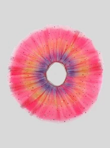 Young Girls' Colorful Sequin Decorated Tutu Skirt - Multicolor - View 3