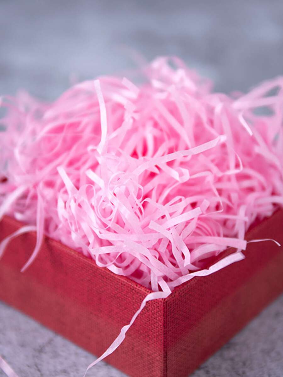 1 Gói Sần Giấy  Raffia Chất Độn, Tự Làm Tiệc Cưới Tặng Kẹo Chất Liệu Bao Bì Chất Độn - Hồng - Xem 1