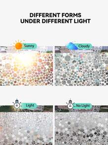 1pc PVC Window Privacy Film, Modern Geometric Pattern Removable, Oil Proof Decorative Film For Living Room, Bathroom Gifts Birthday Graduation