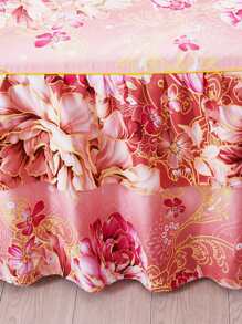 1 Họa Tiết Hoa Đồ Họa Giường Váy, Hoạt Hình Vải Chăn Ga Giường Váy Cho Gia Đình, Tất Cả Các Mùa - Nhiều màu - Xem 2