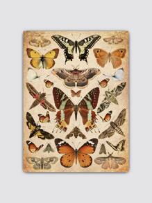 1pc Chemical Fiber Unframed Painting, Modern Butterfly Print Unframed Picture For Home Decor - Multicolor - View 4