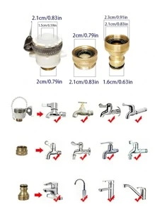 5入組/套TPE園藝軟管現代藍色花園園藝軟管 - 藍色 - 查看 7