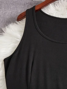 SHEIN LUNE Đầm Plus Size Đồ họa Giải trí - Màu tím - Xem 4