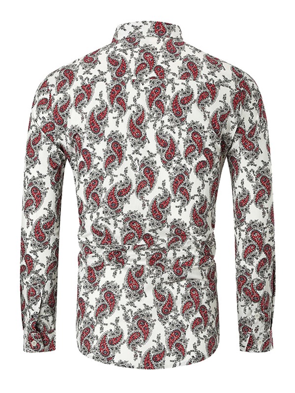 NITAGUT Men Paisley Print Button Up Shirt SHEIN USA