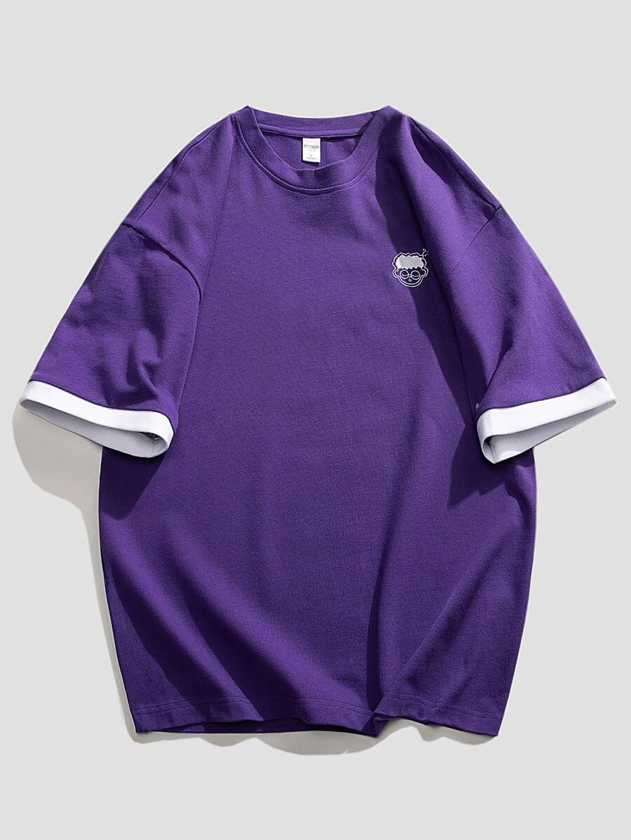 Áo thun & Áo lót Nam Hoạt hình Giải trí - Màu tím - Xem 1