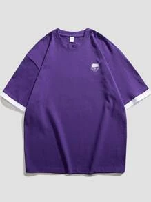 Áo thun & Áo lót Nam Hoạt hình Giải trí - Màu tím - Xem 3
