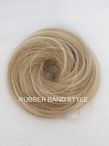 Updo de cabello corto recto sintético - Color Piano - Ver 4