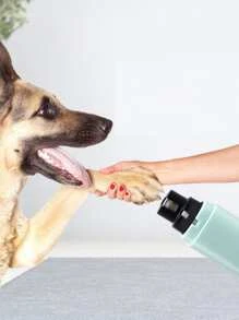 1pc Electric Rechargeable Pet Nail Grinder With LED Light - Blue - View 3