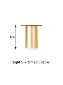 1pc Iron Table Foot Pad, Classic Golden Table Foot Pad For Home - Gold - View 4