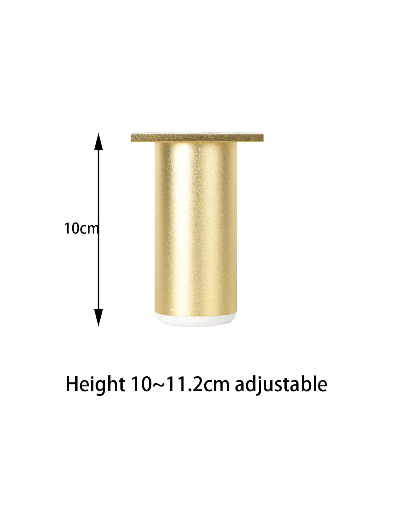 1 pieza de almohadilla de pie de mesa de hierro, almohadilla de pie de mesa dorada clásica para el hogar - Dorado - Añade 5