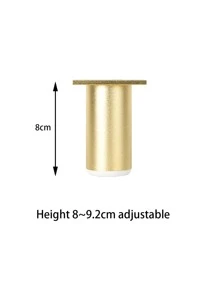 1pc Iron Table Foot Pad, Classic Golden Table Foot Pad For Home - Gold - View 6