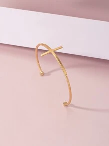 十字架裝飾手鐲 - 金黃色 - 查看 5