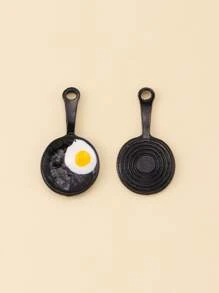 12pcs/set Fried Egg DIY Pendant - Multicolor - View 2