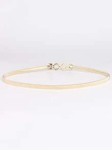 Street Symmetrical Buckle Belt Halloween Summer, School Fall, Autumn, Halloween - Gold - View 2