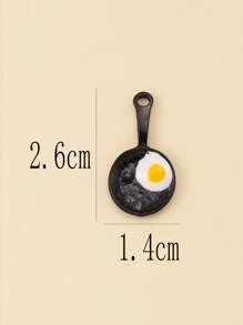 12pcs/set Fried Egg DIY Pendant - Multicolor - View 3