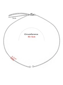 5pcs/set Minimalist DIY Chain - Silver - View 5