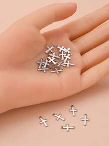 20入組/套十字DIY吊墜 - 銀色 - 查看 2