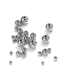 50pcs/set Bead DIY Jewelry Accessory - Silver - View 2