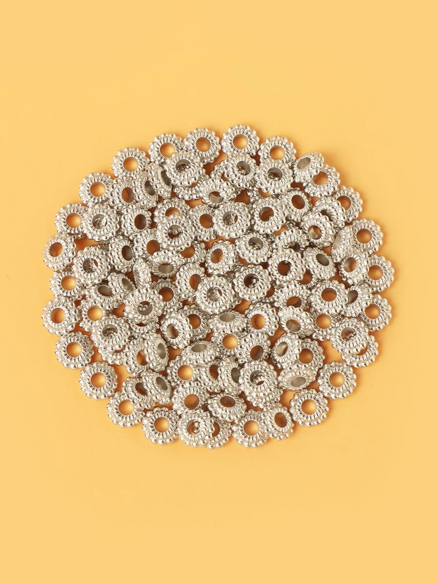 100入组/套釘珠DIY首飾配件 - 銀色 - 查看 1