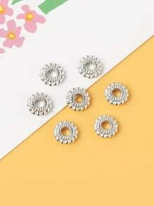 100入组/套釘珠DIY首飾配件 - 銀色 - 查看 2