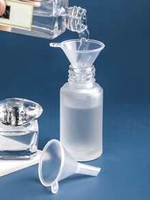 2pcs/set Plastic Funnel, Minimalist Clear Kitchen Funnel For Kitchen - Clear - View 1