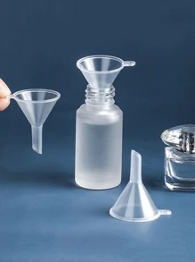 2pcs/set Plastic Funnel, Minimalist Clear Kitchen Funnel For Kitchen - Clear - View 3