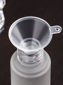 2pcs/set Plastic Funnel, Minimalist Clear Kitchen Funnel For Kitchen - Clear - View 4