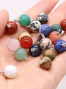 5 Cái/bộ Màu Sắc Ngẫu Nhiên Bóng Thời Trang Tự Làm Mặt Dây Chuyền Nữ Cho Tự Làm Trang Sức Làm - Nhiều màu - Xem 3