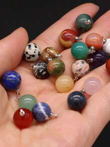 5 Cái/bộ Màu Sắc Ngẫu Nhiên Bóng Thời Trang Tự Làm Mặt Dây Chuyền Nữ Cho Tự Làm Trang Sức Làm - Nhiều màu - Xem 5