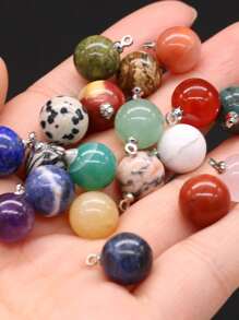 5 Cái/bộ Màu Sắc Ngẫu Nhiên Bóng Thời Trang Tự Làm Mặt Dây Chuyền Nữ Cho Tự Làm Trang Sức Làm - Nhiều màu - Xem 7